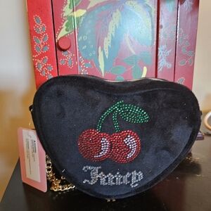 Juicy Couture Black Heart-Shaped Bag